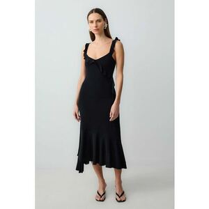 Rochie midi cu model uni imagine