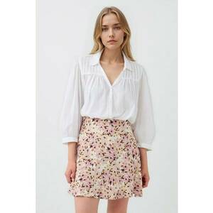 Camasa din bumbac cu fronseuri imagine