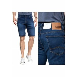 Sorturi Barbati - Chicago Short - Croi: Slim Fit - Stil: Drept / Regulamentar - Inaltimea Taliei Medie / Regulamentara - Inchidere: Nasturi - W38 EU - Albastru imagine