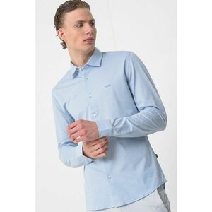 Camasa cambrata din bumbac cu logo discret imagine