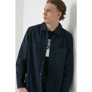 Camasa de bumbac cu buzunar pe piept imagine