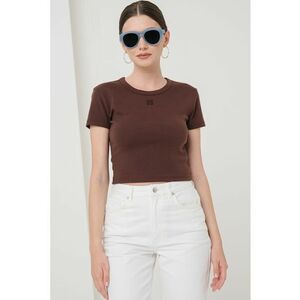 Tricou crop cu croiala slim-fit Delanor imagine