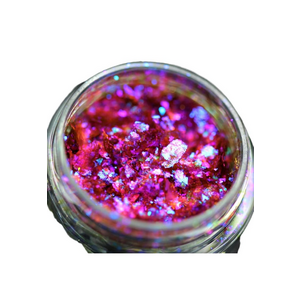 Pigment fulgi PK124(mov-albastru-indigo-rose) pentru machiaj imagine