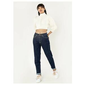 Blugi dama Mom Fit Indigo P502-18 M8 18011 imagine