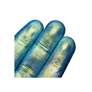 Pigment PK33 (turcoaz-auriu-verzui) Duochrome pentru machiaj 1g imagine