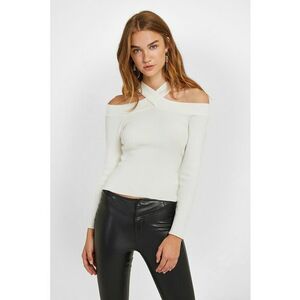 Pulover cu decolteu pe umeri imagine