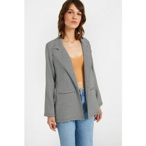 Sacou fara inchidere cu model in carouri imagine