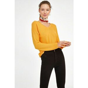 Pulover lejer cu decolteu in V imagine