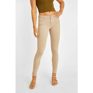 Blugi crop skinny cu talie medie imagine