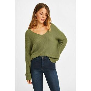 Pulover cu decolteu in V si maneci cazute imagine