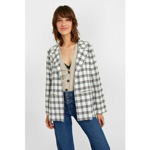 Sacou cu model in carouri imagine