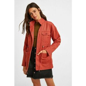 Jacheta parka din bumbac cu guler mediu imagine