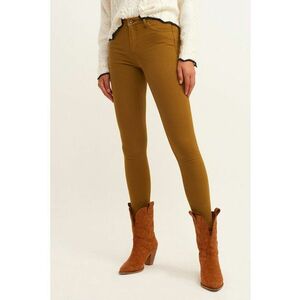 Blugi crop skinny cu talie medie imagine