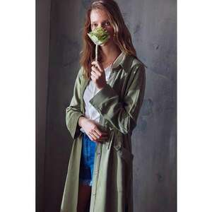 Trenci din lyocell cu slit lateral imagine