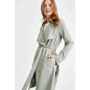 Trenci din lyocell cu cordon in talie imagine