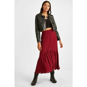 Fusta midi cu croiala in A imagine