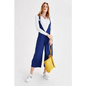 Salopeta capri cu decolteu in V imagine