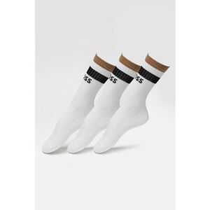 Set de sosete din amestec de bumbac cu model logo - 3 perechi imagine