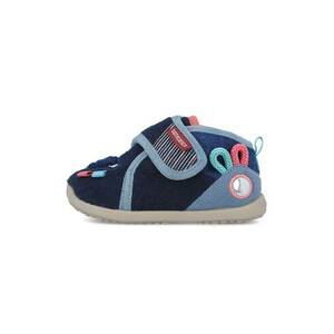 Pantofi de fetru cu velcro si ursulet imagine