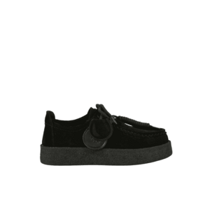 Tenisi casual - dama - T003 negru - piele nabuc imagine