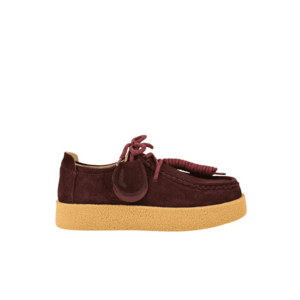 Tenisi casual - dama - T003 bordo - piele nabuc imagine