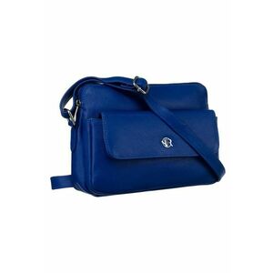 Geanta crossbody din piele naturala - 15.5x22.5x8cm - 3 buzunare imagine