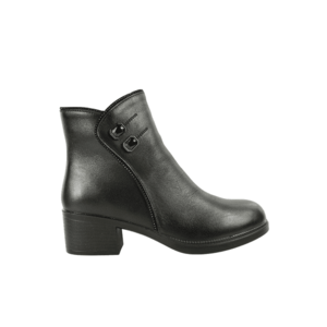 Ghete casual - dama - X430001A negru - piele naturala - cu toc imagine