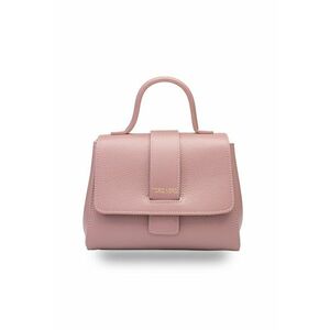 Geanta dama din piele naturala roz Ranya imagine