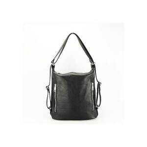 Rucsac din piele naturala 2 in 1 negru Lucia 121 10009 imagine