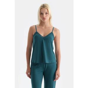 Top de pijama din amestec de lyocell cu decolteu in V imagine