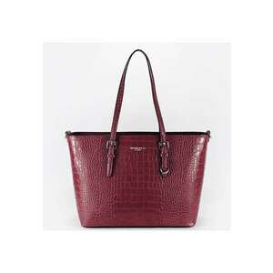 Geanta mare bordeaux cu imprimeu reptila X9527 M13 18064 imagine