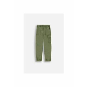Pantaloni cargo cu terminatii elastice - Verde militar imagine