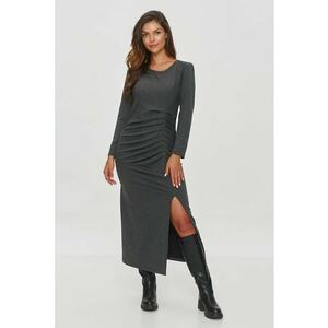 Rochie drapata cu crapatura adanca pe picior imagine