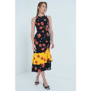 Rochie midi cu model floral imagine