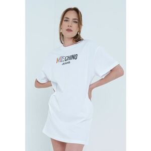 Rochie-tricou cu imprimeu logo imagine