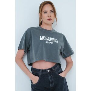 Tricou crop cu logo imagine