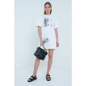 Rochie-tricou cu imprimeu grafic imagine