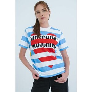 Tricou cu model in dungi si logo imagine