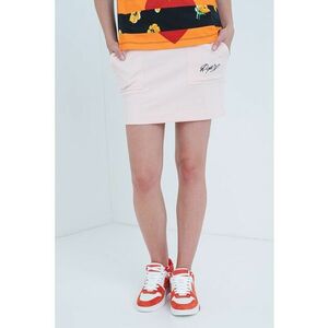 Fusta mini cu talie medie si snur de ajustare imagine