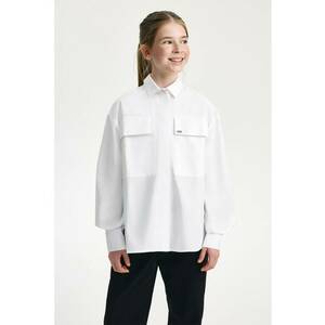 Camasa din amestec de bumbac cu guler ascutit imagine