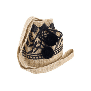 Geanta de umar - bej - cu 3 compartimente - design tip sac imagine