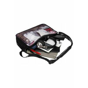 Geanta de dama - crossbody - neagra - dimensiuni A4 - cu print original - cu 4 picioruse de protectie imagine