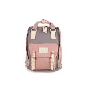 Rucsac rezistent la apa cu buzunar exterior No. 13 Double Spring S - maro - roz imagine