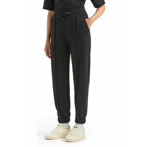 Pantaloni dama Logo bumbac - negru - imagine