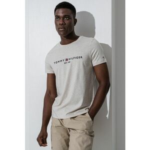 Tricou slim fit din bumbac cu broderie imagine