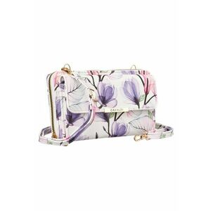 Geanta crossbody set mini handbag-wallet - multicolor - ecologica - cu compartimente pentru telefon - carduri si documente imagine