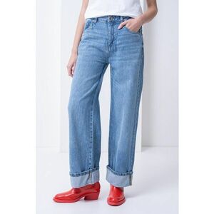 Blugi uni cu croiala ampla imagine