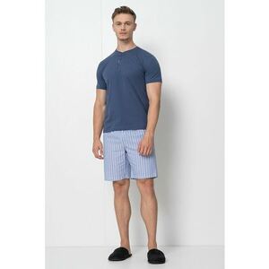 Pijama de bumbac cu maneci scurte imagine