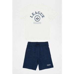 Set de tricou de bumbac si pantaloni scurti - 2 piese imagine