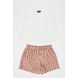 Set de top uni si pantaloni scurti - 2 piese imagine